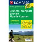   045. Bruneck, Kronplatz/Brunico, Plan de Corones, 1:25 000, D/I turista térkép Kompass 