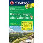   96. Bormio turista térkép, Livigno, Valtellina, D/I Kompass 