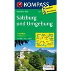   017. Salzburg és környéke turista térkép Kompass 1:25 000 