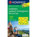   30. Saalfelden, SaalbachHinterglemm, Zell am See turista térkép Kompass 