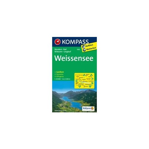 060. Weissensee turista térkép Kompass 1:25 000 