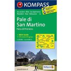 76. Pale di san Martino turista térkép Kompass 1:50 000 