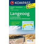   731. Langeoog im Nationalpark Niedersächsisches Wattenmeer, 1:15 000 turista térkép Kompass 