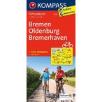   3009. Bremen, Oldenburg, Bremerhaven kerékpáros térkép 1:70 000  Fahrradkarten 