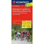   3010. Rotenburg, Radregion Landkreis, (Wümme) kerékpáros térkép 1:70 000  Fahrradkarten 