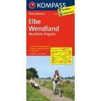   3024. Elbe Wendland radweg Westliche Prignitz kerékpáros térkép Kompass 1:70 000 