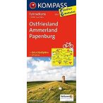   3032. Ostfriesland, Ammerland, Papenburg kerékpáros térkép 1:70 000  Fahrradkarten 