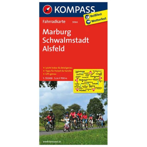 3066. Marburg, Schwalmstadt, Alsfeld kerékpáros térkép 1:70 000  Fahrradkarten 