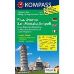   2457. Pisa, Livorno, San Miniato, Empoli, D/I turista térkép Kompass 