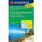   2470. Maremma, Grosseto, Monte Argentario, Isola del Giglio, D/I turista térkép Kompass 