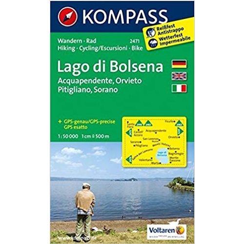 2471. Lago di Bolsena, D/I Bolsena turista térkép Kompass 