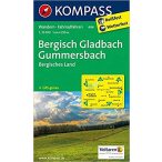   494. Bergisch Gladbach, Gummersbach, Bergisches Land, 1:25 000 turista térkép Kompass 