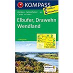 862. Elbufer, Drawehn turista térkép Kompass 