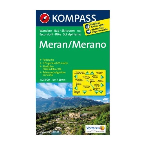 053. Merano turista térkép Kompass 1:25 000 