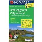 45. Defereggental, Villgratental turista térkép Kompass 