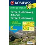 132. Tiroler Höhenweg, D/I turista térkép Kompass 
