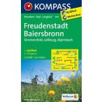   878. Freudenstadt, Baiersbronn, Simmersfeld, Loßburg, Alpirsbach, 1:25 000 turista térkép Kompass 