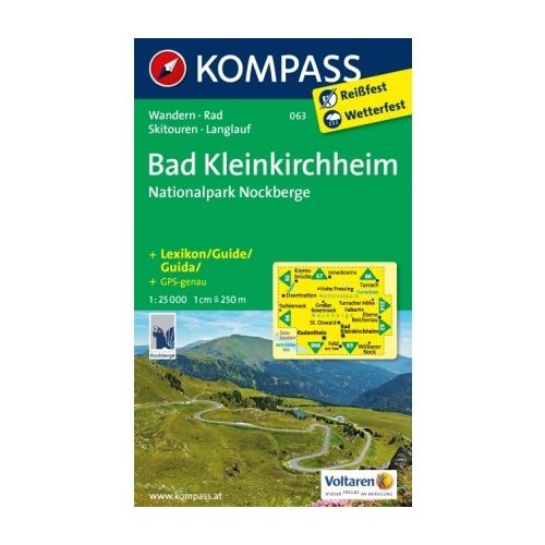 063. Bad Kleinkirchheim turista térkép Kompass 1:25 000 