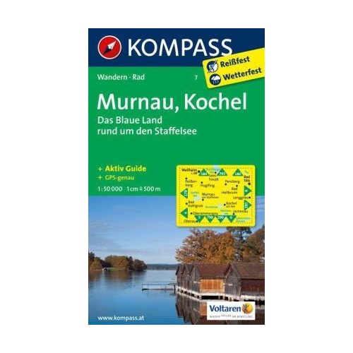 7. Murnau, Kochel turista térkép Kompass 