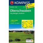   187. Oberschwaben, Isny, Wangen, Leutkirch turista térkép Kompass 