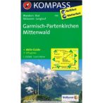   790. GarmischPartenkirchen, Mittenwald, 1:35 000 turista térkép Kompass 
