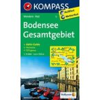 1c Bodensee turista térkép Kompass 1:75 000 