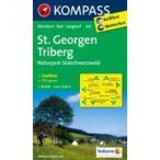  885. St. Georgen, Triberg, 1:25 000 turista térkép Kompass 