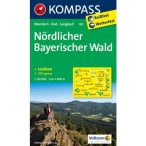   195. Nordlicher Bayerischer Wald turista térkép Kompass 1:50 000 