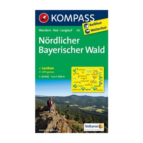 195. Nordlicher Bayerischer Wald turista térkép Kompass 1:50 000 