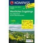   806. Erzgebirge, Westliches, Aue, Eibenstock, Kurort Oberwiesenthal turista térkép Kompass 