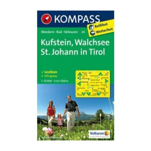 09. Kufstein-Walchsee turista térkép Kompass 1:25 000 