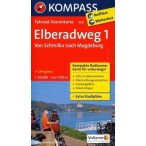   7001. Elberadweg 1, von Schmilka nach Magdeburg kerékpáros térkép 1:50 000  Fahrradtourenkarte 