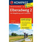   7002. Elberadweg 2, von Magdeburg nach Cuxhaven kerékpáros térkép 1:50 000  Fahrradtourenkarte 