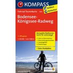   7047. Bodensee-Königsee-Radweg turista és kerékpáros térkép Kompass 1:50 000 