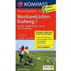   7049. NordseeküstenRadweg 1, von der holländischen Grenze nach Hamburg/Elbe kerékpáros térkép 1:50 000  Fahrradtourenkarte 