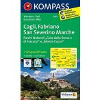   2465. Cagli, Fabriano, San Severino Marche, D/I turista térkép Kompass 