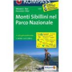   2474. Monti Sibillini nel Parco Nazionale turista térkép Kompass 1:50 000 