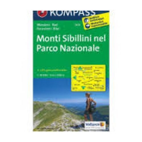 2474. Monti Sibillini nel Parco Nazionale turista térkép Kompass 1:50 000 