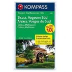   2222. Elsass/Vogesen Süd, 2teiliges Set mit Aktiv Guide, D/F turista térkép Kompass 
