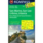   2455. San Marino - San Leo - Urbino - Urbania turistatérkép  Kompass 1:50 000   