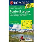 107. Ponte di Legno turista térkép Kompass 1:50 000 
