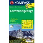 26. Karwendelgebirge turista térkép Kompass 
