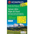   067. Seiser Alm/Alpe di Siusi, 1:25 000 turista térkép Kompass 
