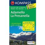   71. Adamello-La Presanella turista térkép Kompass 1:50 000 