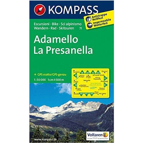 71. Adamello-La Presanella turista térkép Kompass 1:50 000 