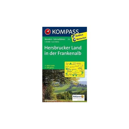 172. Hersbrucker Land in der Frankenalb turista térkép Kompass 