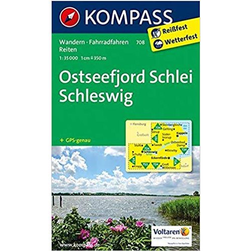 708. Ostseefjord Schlei, Schleswig, 1:35 000 turista térkép Kompass 