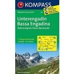 98. Unterengadin turista térkép Kompass 1:50 000 