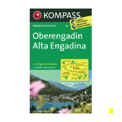 99. Oberengadin turista térkép Kompass 1:40 000  2018