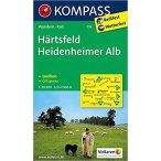 778. Härtsfeld, Heidenheimer Alb turista térkép Kompass 